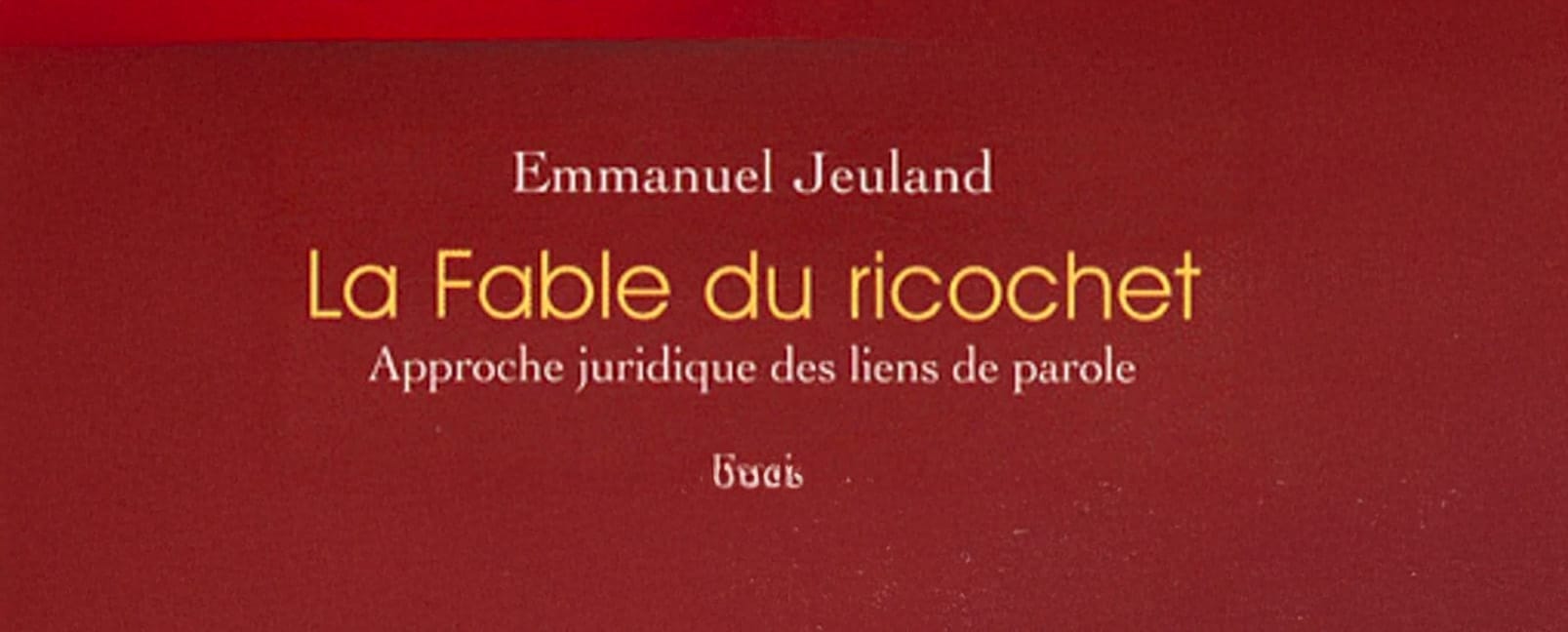 "La fable du ricochet", un livre qui questionne les liens de parole